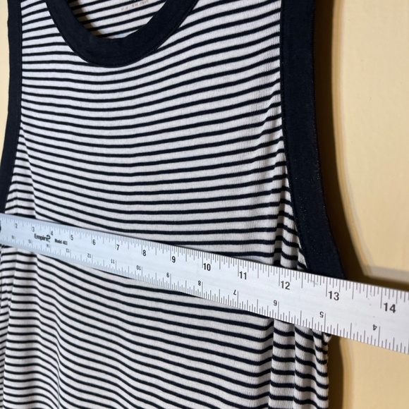 Eileen Fisher Black and White Striped Tank Top - Picture 7 of 7